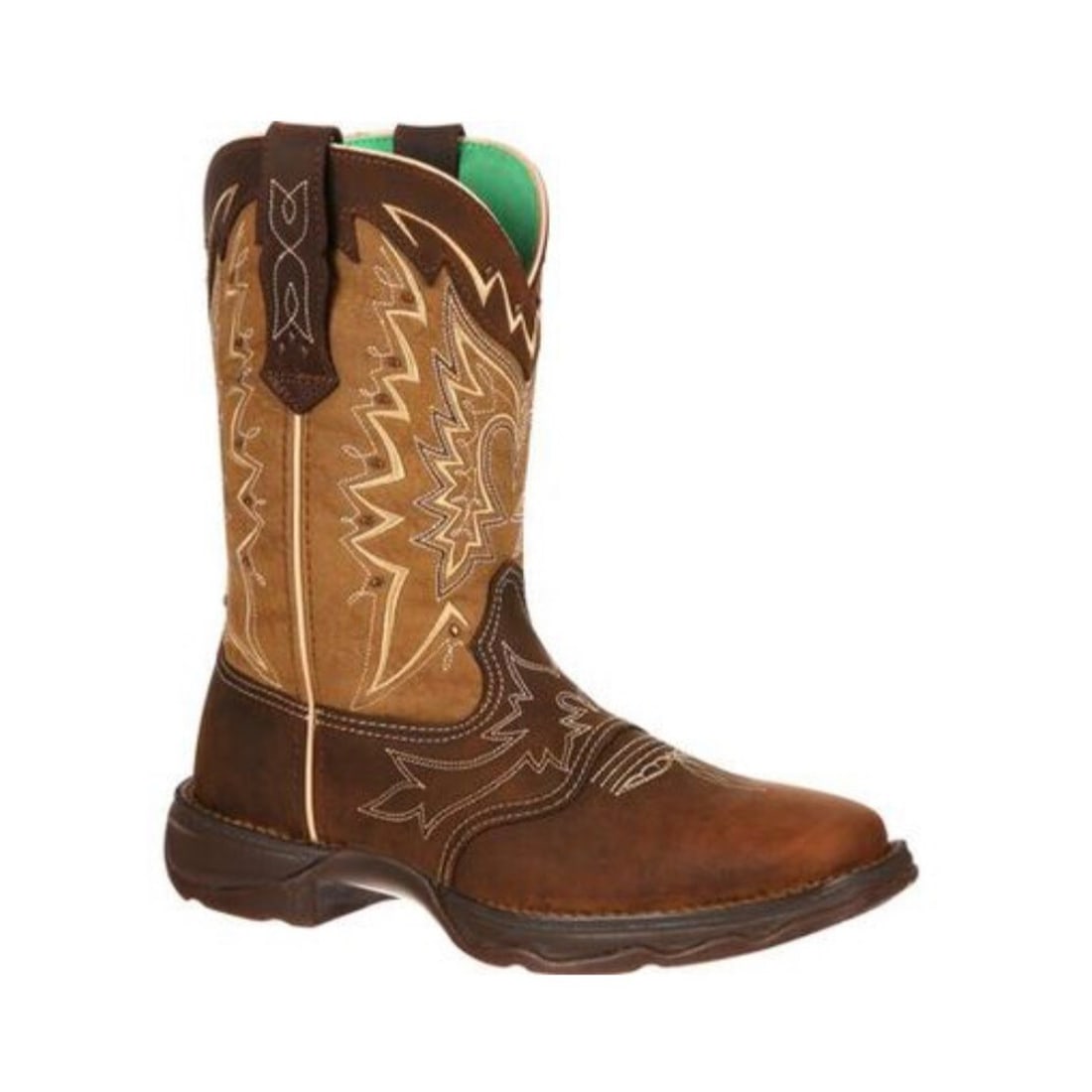 Durango Let Love Fly Women's Square Toe Western Boots Nicotine Brown 10: Durango Let Love Fly Women's Square Toe Western Boots Nicotine Brown 10 Step out in style with the Durango Women's Let Love Fly Wide Square Western Boots in Nicotine Brown. These boots feature a class