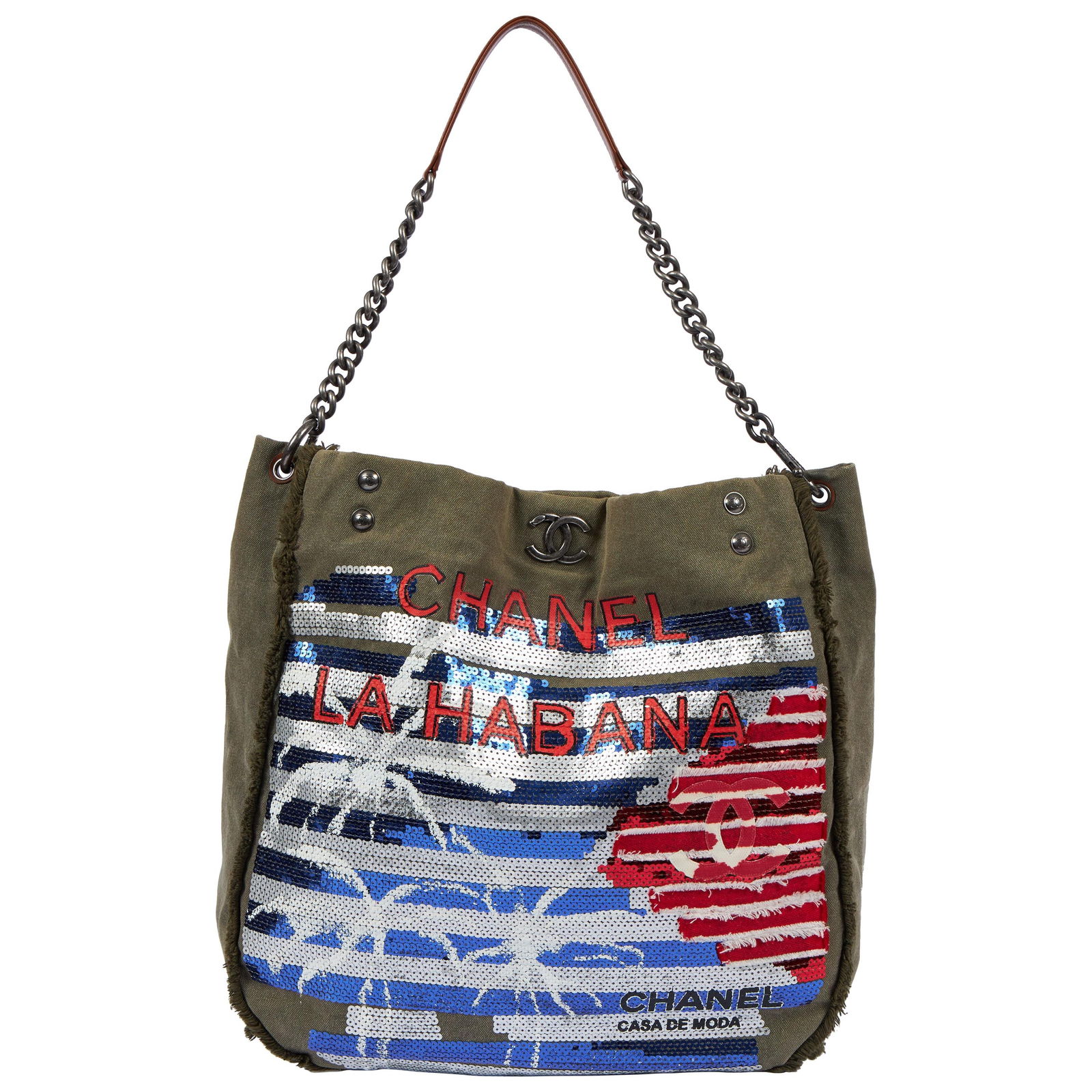 Chanel Coco Cuba Sequins Tote with Hologram and Dust Cover (1 of 6)