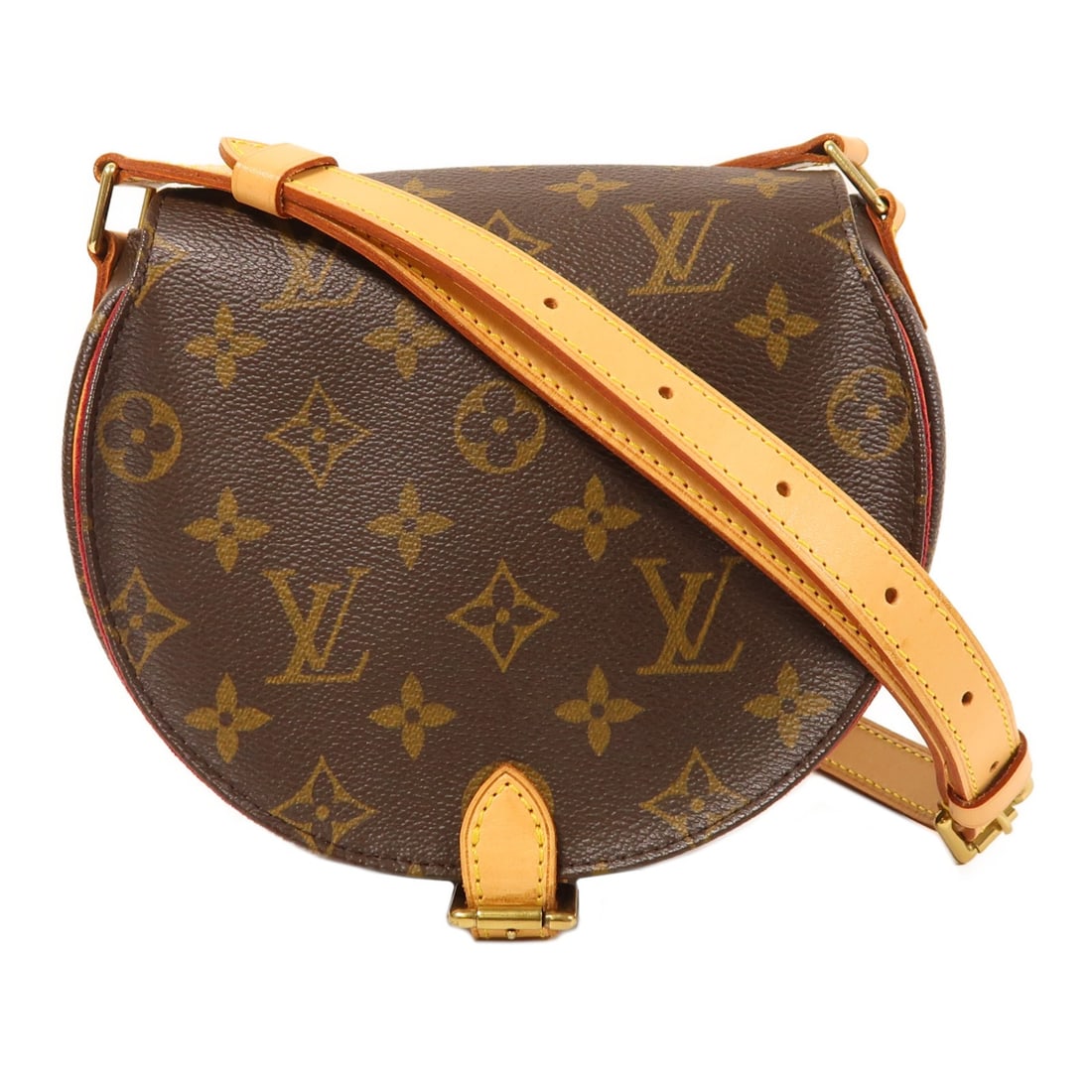 Louis Vuitton Tambourine Shoulder Bag Crossbody M51179 Brown Monogram: Louis Vuitton Tambourine Shoulder Bag Crossbody M51179 Brown Monogram The LOUIS VUITTON Tambourine Shoulder Bag is a chic and versatile accessory that enhances any outfit. Crafted from durable PVC coa