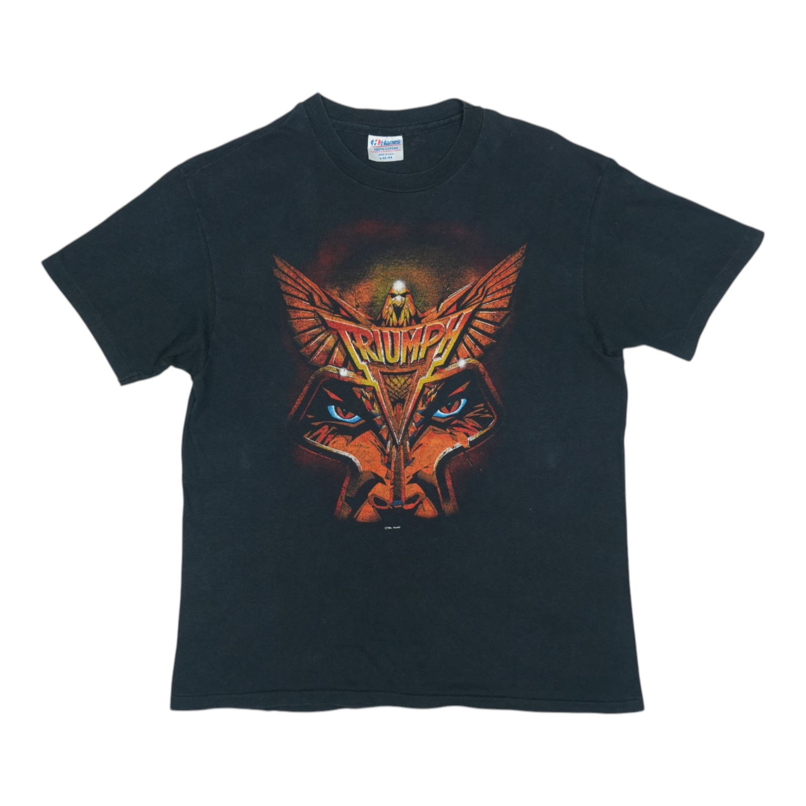 1983 Triumph Never Surrender Tour Vintage Shirt Black Cotton: 1983 Triumph Never Surrender Tour Vintage Shirt Black Cotton This original vintage 1983 Triumph Never Surrender Tour Shirt is a collector's dream, showcasing iconic front and back graphics that captur