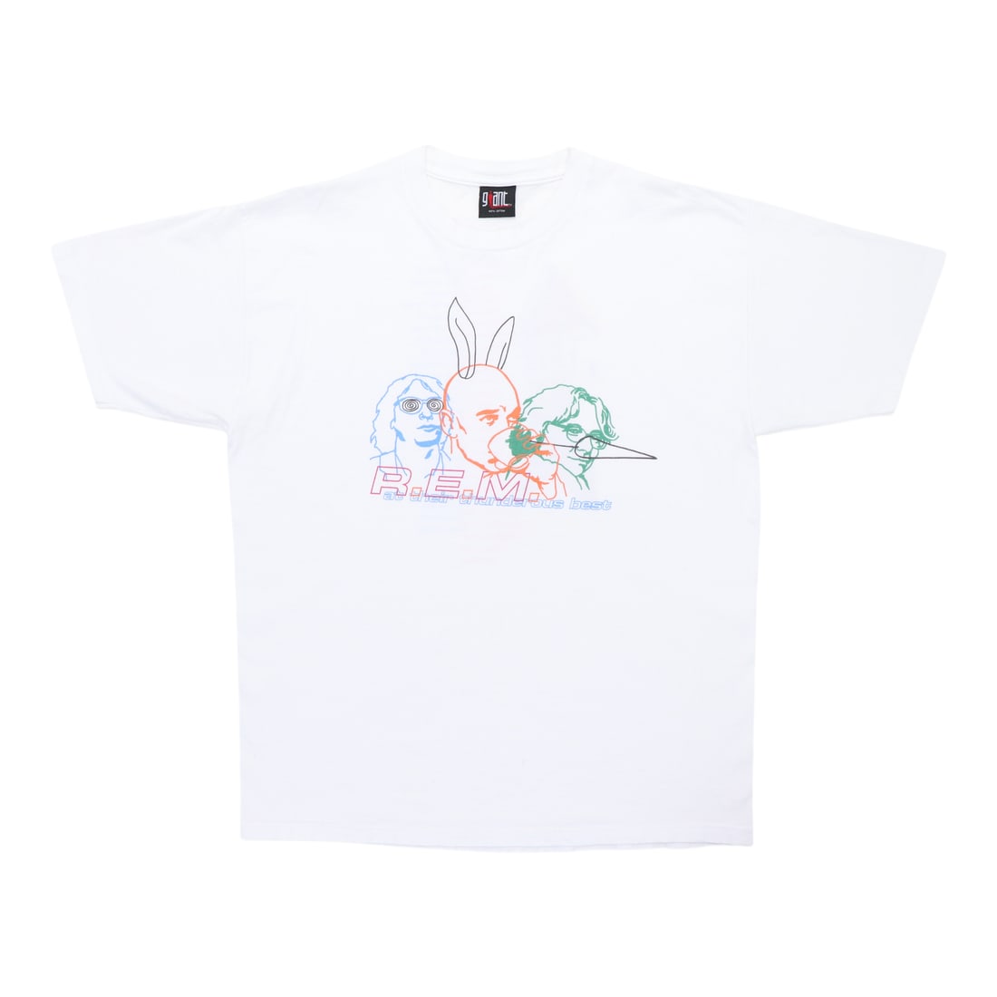 1999 REM At Their Thunderous Best Vintage Tour Shirt: 1999 REM At Their Thunderous Best Vintage Tour Shirt This original vintage 1999 REM At Their Thunderous Best Tour Shirt is a must-have for fans and collectors alike. Crafted from 100% cotton, this shi