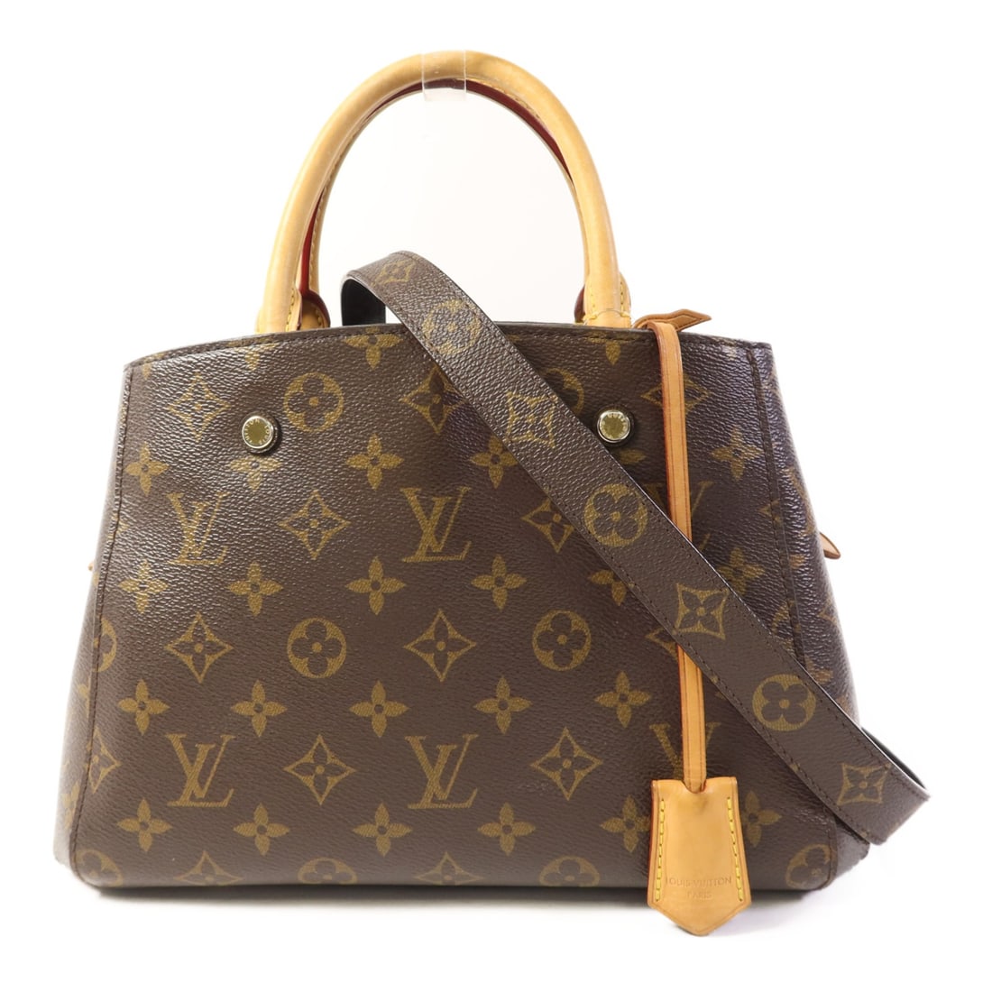 LOUIS VUITTON Montaigne BB 2 Way Shoulder Bag M41055 Monogram Brown (1 of 18)