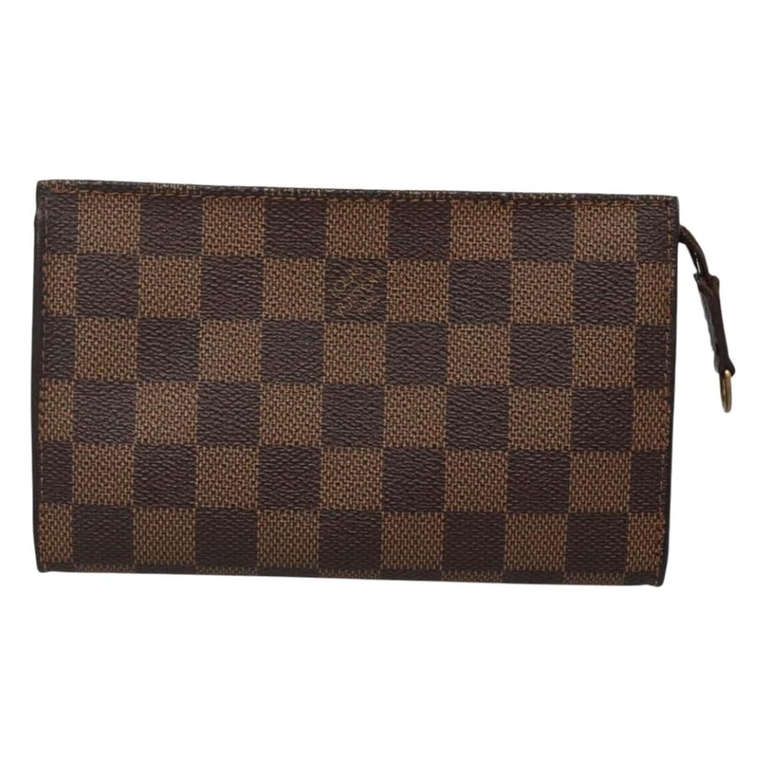 Brown Marais Bucket Zip Pouch by Louis Vuitton: Brown Marais Bucket Zip Pouch by Louis Vuitton This Louis Vuitton Marais Bucket Zip Pouch in brown features a classic design with a zip closure. The exterior shows rubbing and a slight loss of shape,