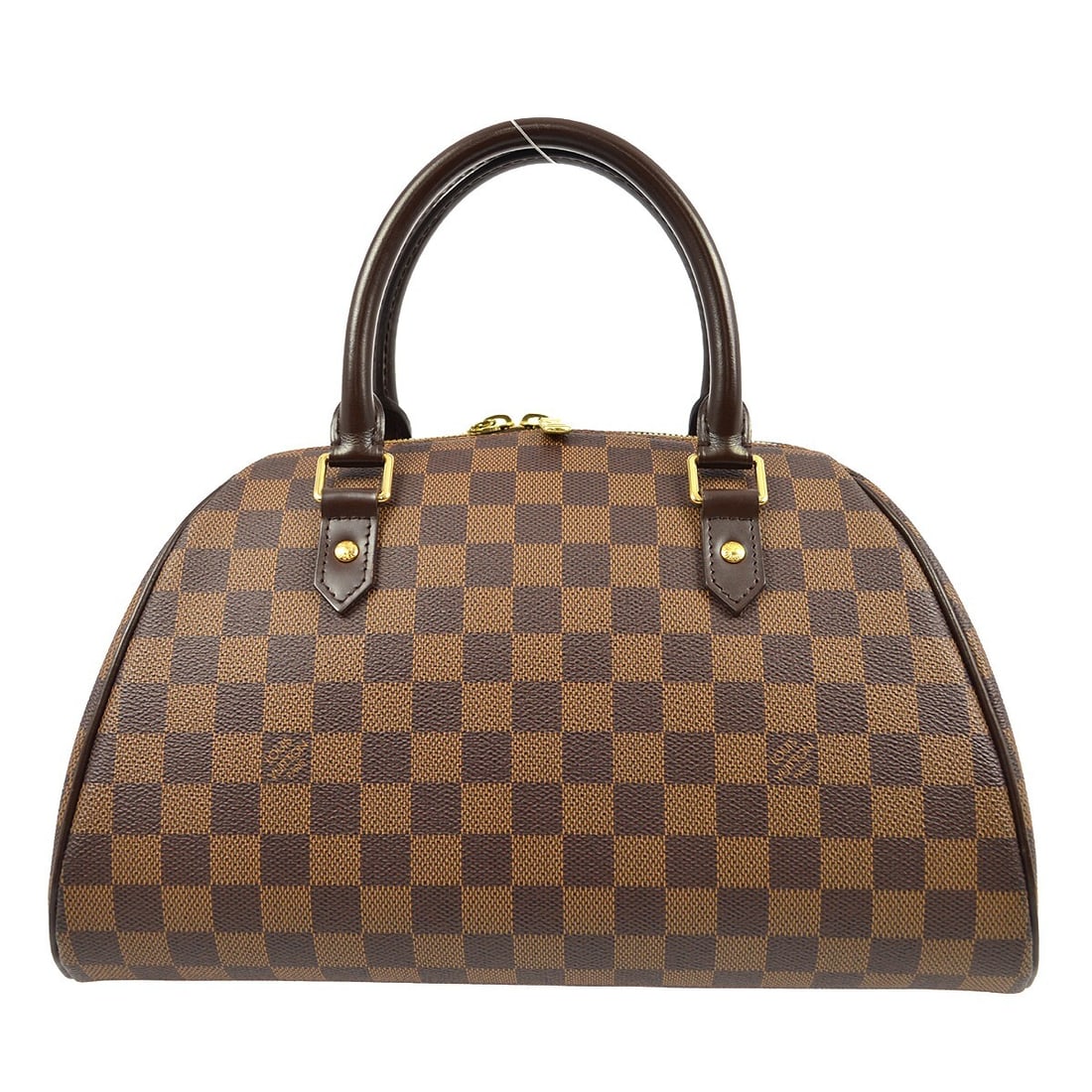 Louis Vuitton Damier Rivera MM Handbag N41434 Brown Canvas Gold Hardware (1 of 7)