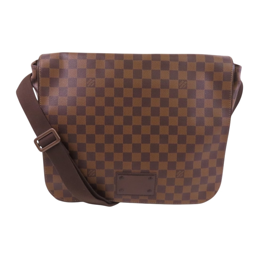 LOUIS VUITTON Brooklyn GM Shoulder Bag Damier Ebene GHW N51212: LOUIS VUITTON Brooklyn GM Shoulder Bag Damier Ebene GHW N51212 Elevate your style with this authentic LOUIS VUITTON Brooklyn GM Shoulder Bag, crafted from durable PVC coated canvas in a rich brown Dam
