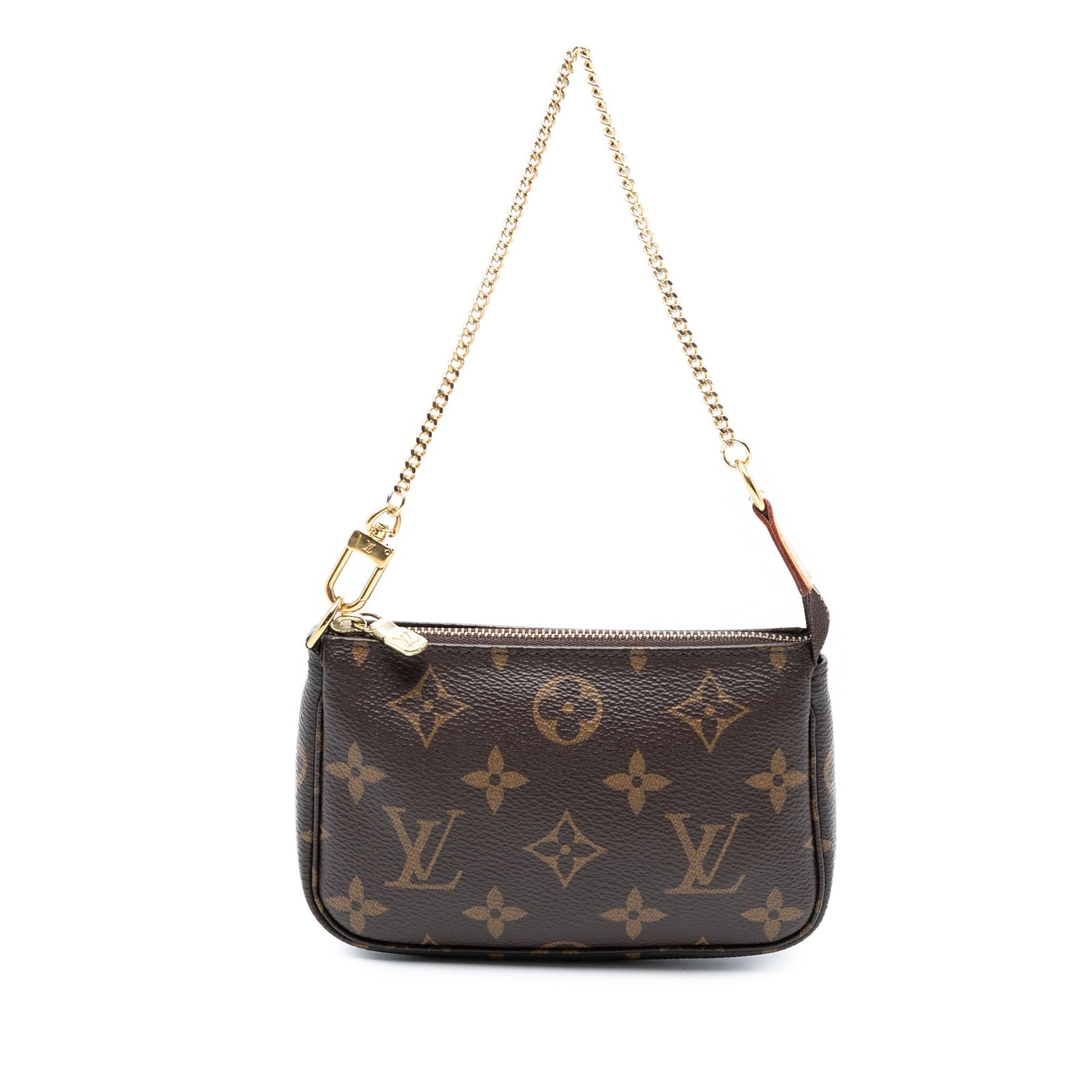 Louis Vuitton Monogram Mini Pochette Accessoires Brown Canvas Bag (1 of 7)