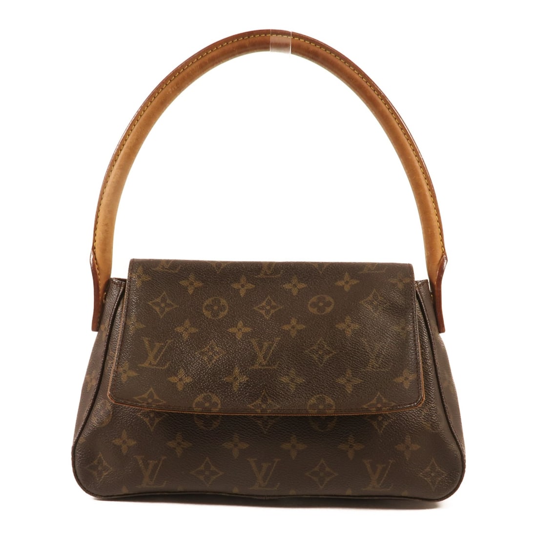 LOUIS VUITTON Mini Looping Flap Shoulder Bag M51147 Monogram Brown (1 of 13)