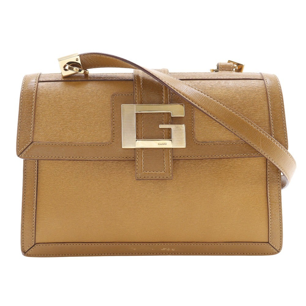 Messenger Shoulder Bag with Interlocking G Buckle by Gucci in Brown (1 of 1)