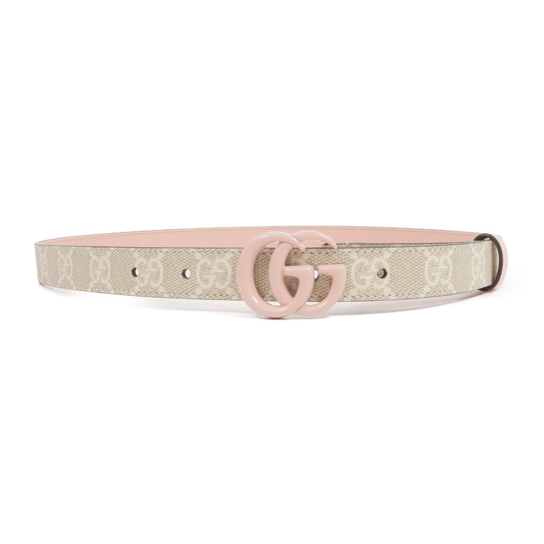 GUCCI GG Coated Canvas Belt Brown Pink 409417 Made in Italy (1 of 8)