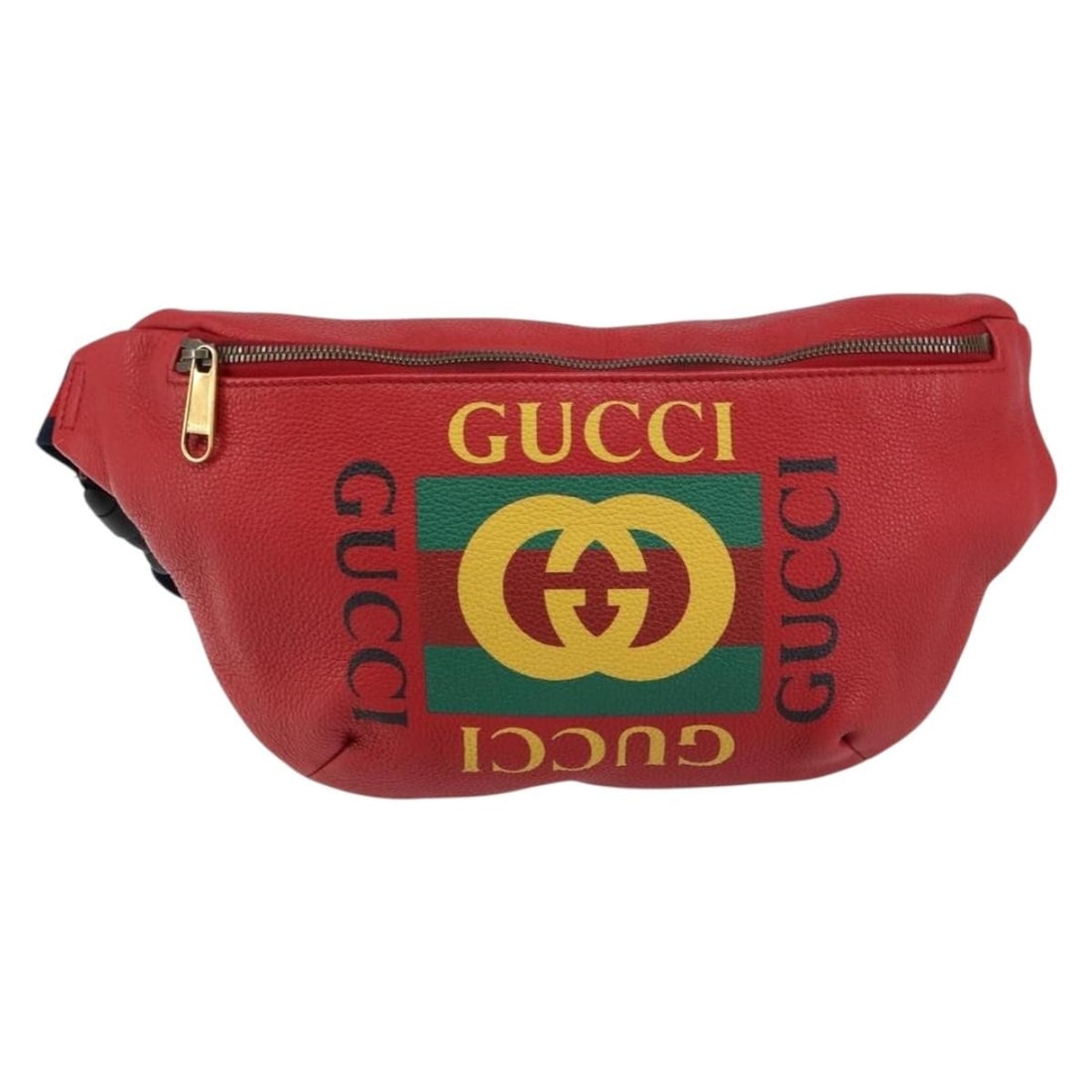 Gucci Red Leather Belt Bag with Logo Detailing (1 of 2)