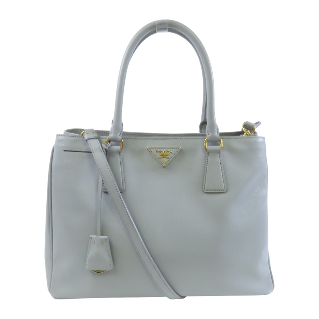 PRADA Galleria 1BA274 Saffiano Leather Shoulder Bag Blue-Grey (1 of 18)