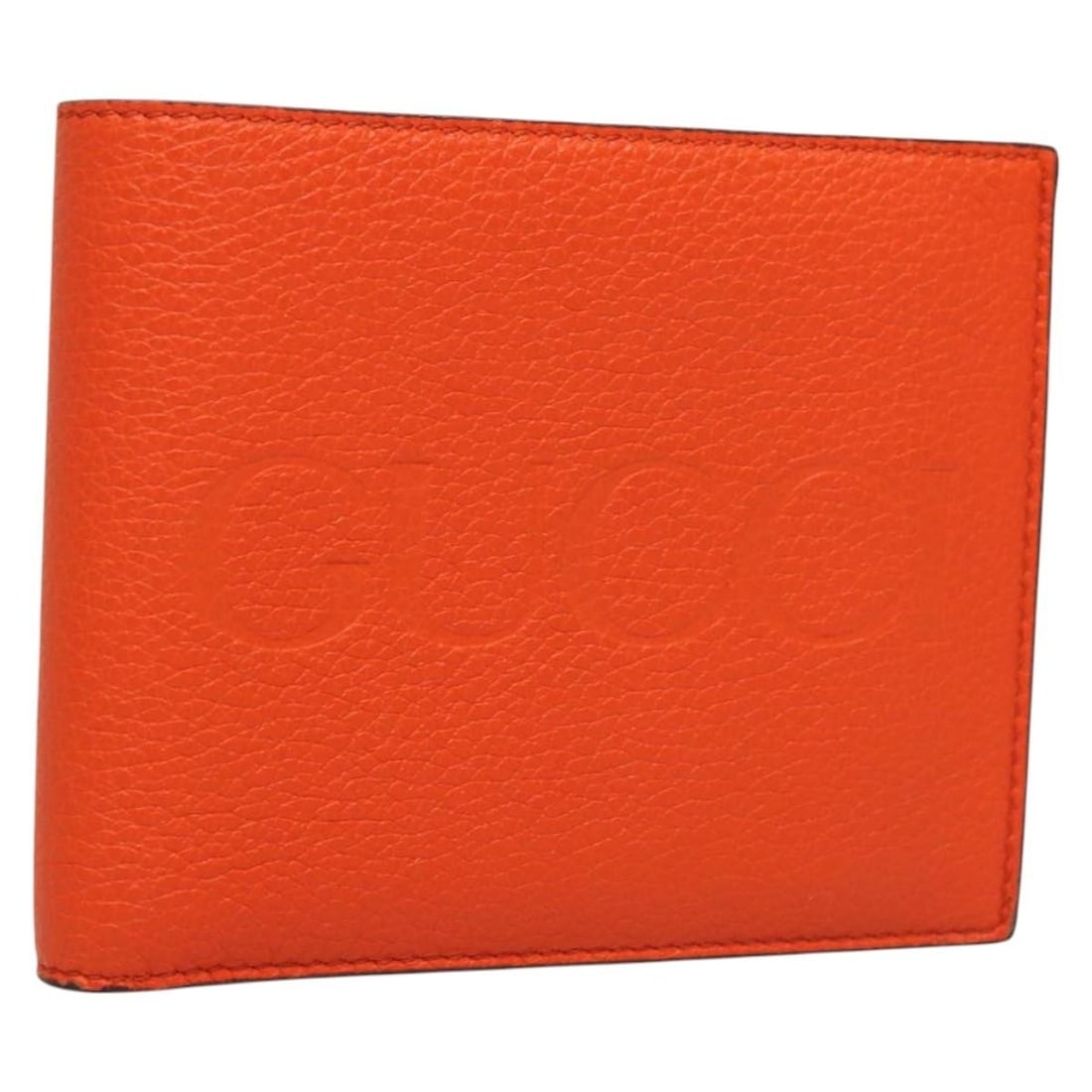 GUCCI Orange Leather Bifold Wallet 658681 Made in Italy (1 of 18)