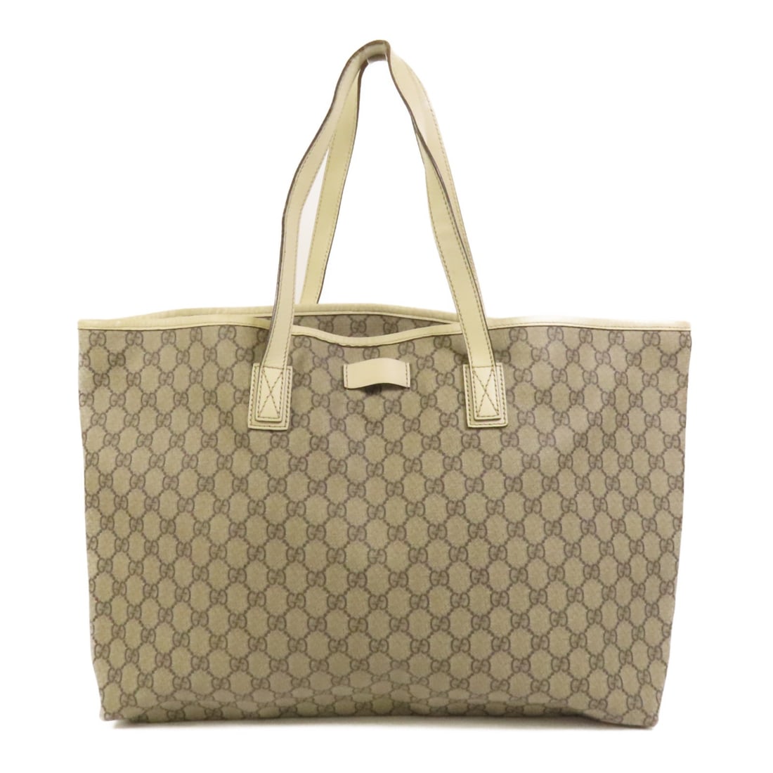 GUCCI GG Coated Canvas Tote Bag Brown White Italy (1 of 18)