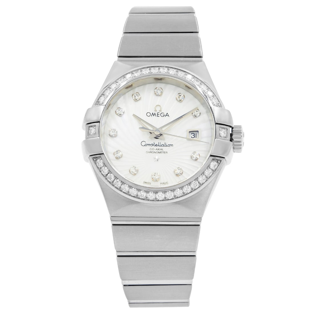 OMEGA Constellation Ladies Watch 123.55.31.20.55.003 White Gold Diamond Dial (1 of 7)