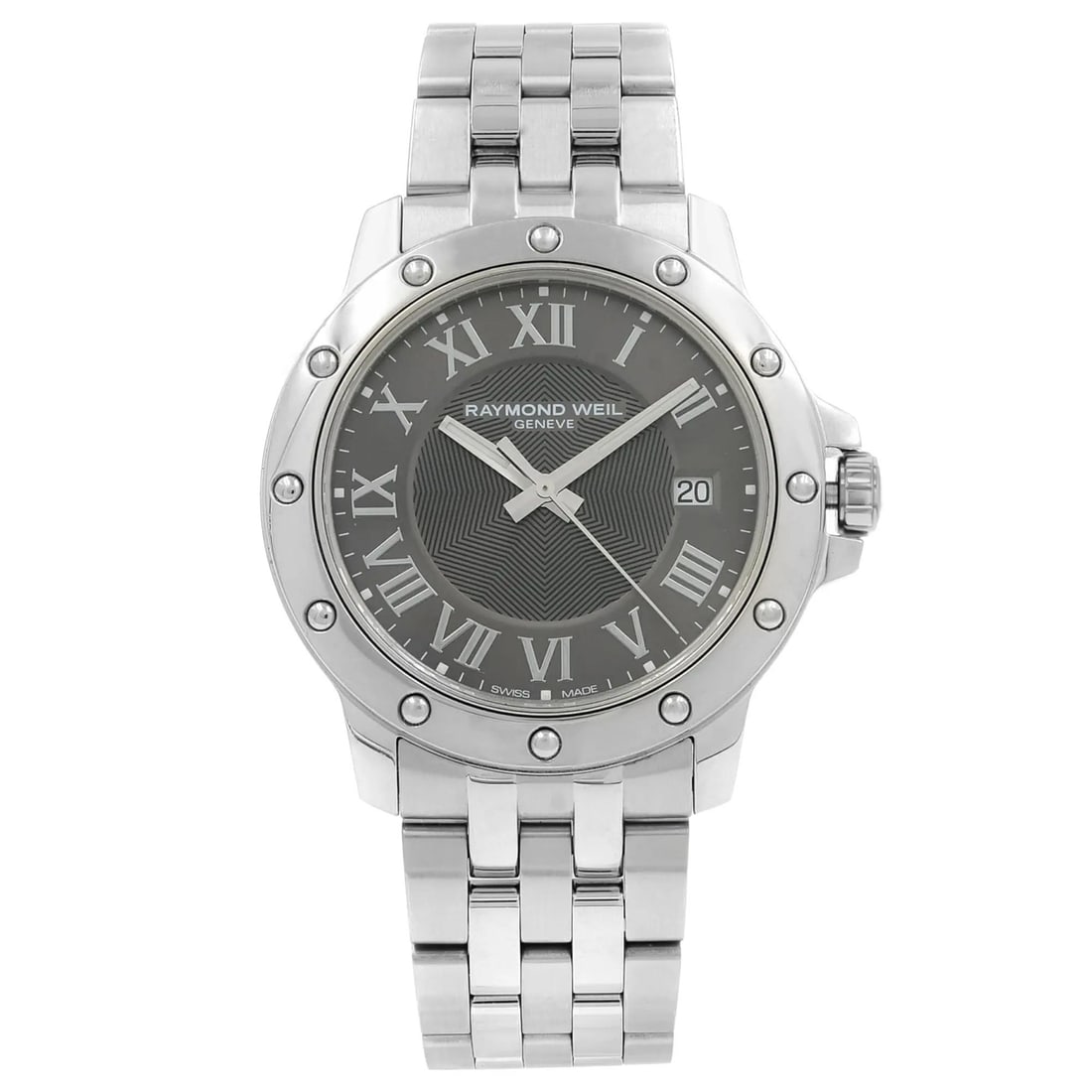 Raymond Weil Tango 39mm Quartz Men's Watch Grey Dial Stainless Steel Bracelet (1 of 6)