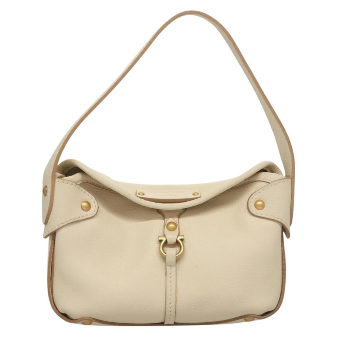 White Gancini Handbag by Salvatore Ferragamo for Women (1 of 2)