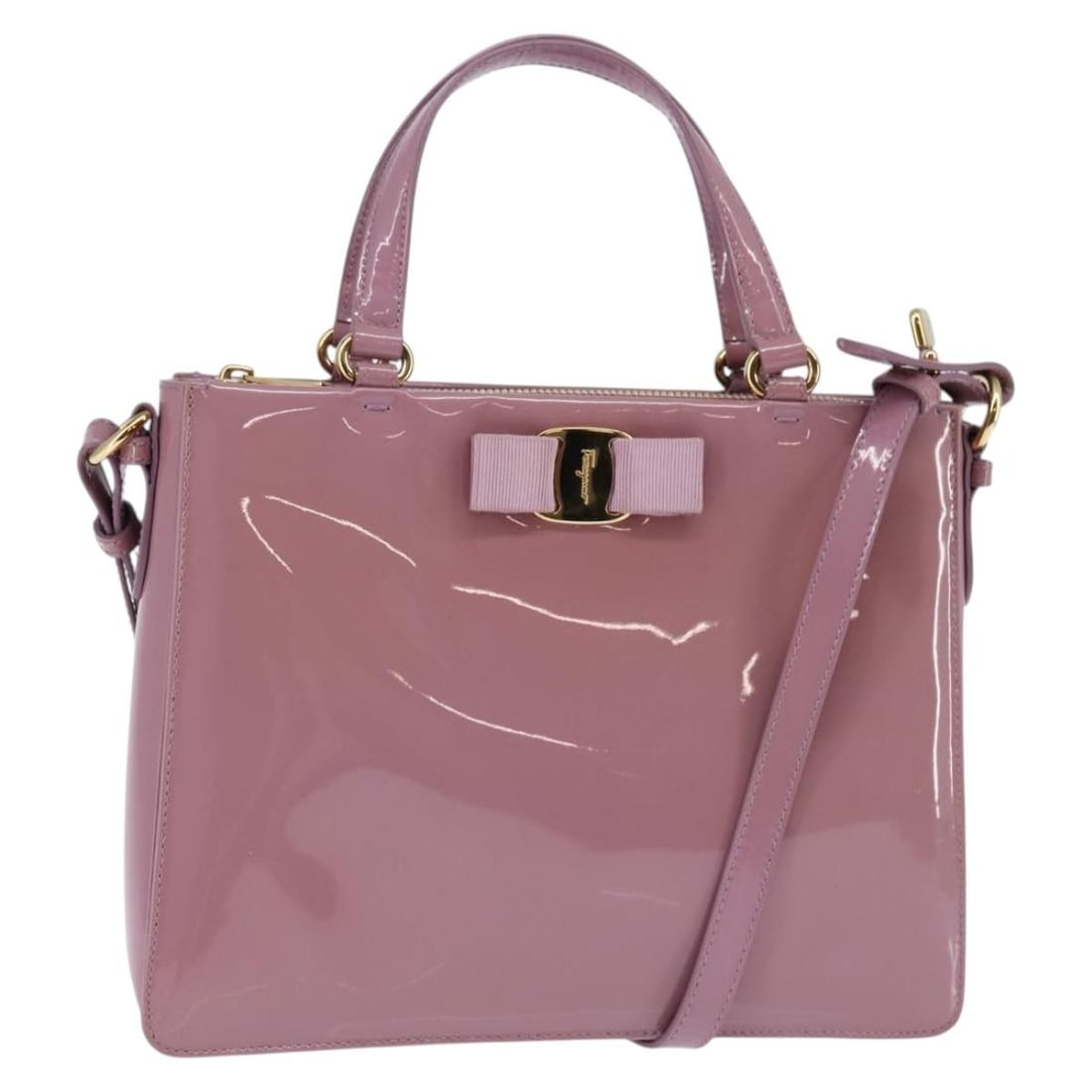 Purple Vala Shoulder Bag by Salvatore Ferragamo (1 of 1)