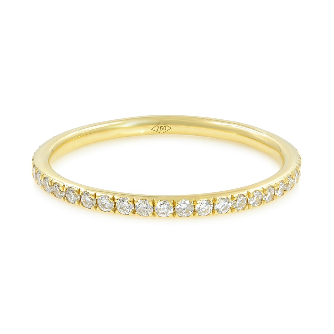 Rachel Koen 18K Yellow Gold Diamond Eternity Band 0.39cttw Wedding Ring (1 of 2)