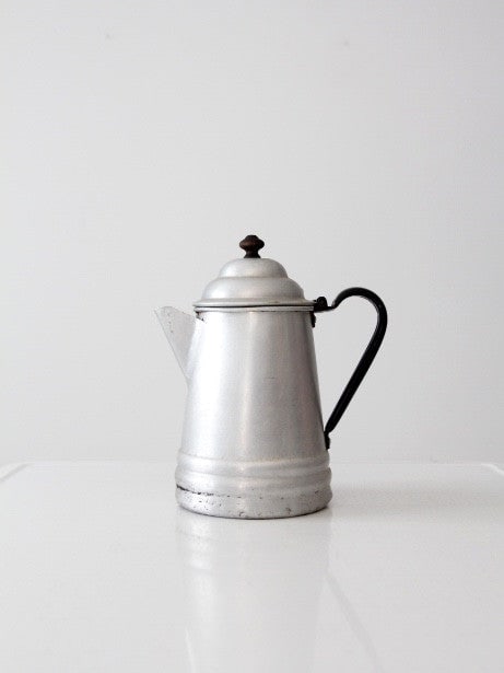 Vintage Aluminum Coffee Pot with Black Handle Made in Austria (1 of 7)