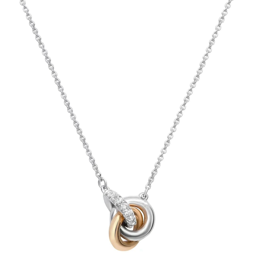 Rachel Koen 10K Gold Diamond Pendant Necklace 0.25ct Round Cut (1 of 6)