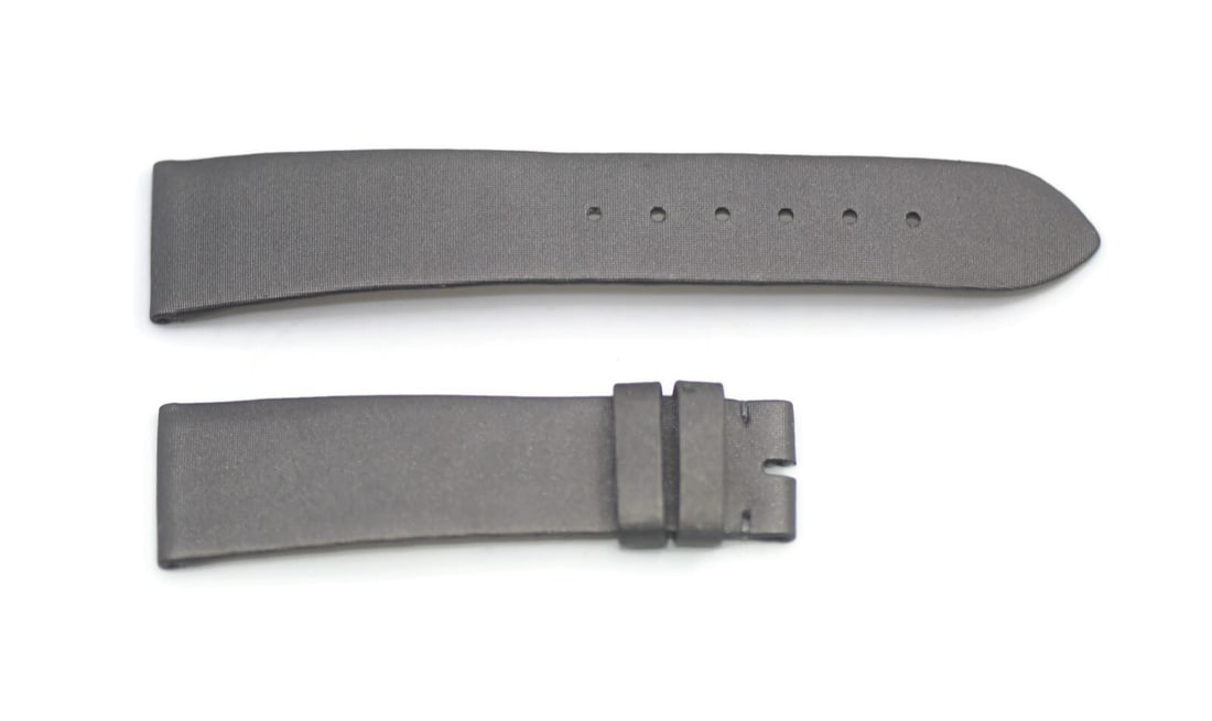 A Lange & Sohne 19mm Grey Fabric Wristwatch Band Authentic: A Lange & Sohne 19mm Grey Fabric Wristwatch Band Authentic Elevate your timepiece with this A. Lange & Sohne Grey Fabric Strap. Designed specifically for wristwatches, this strap combines functionalit