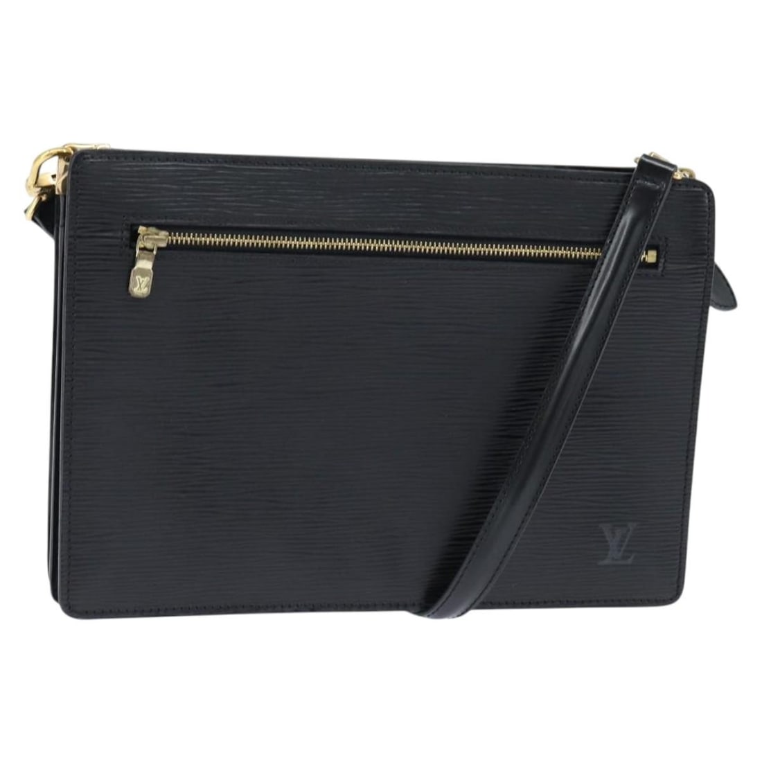 LOUIS VUITTON Epi Angian Shoulder Bag Black M52112 Authentic: LOUIS VUITTON Epi Angian Shoulder Bag Black M52112 Authentic This sophisticated LOUIS VUITTON Epi Angian Shoulder Bag is crafted from durable Epi leather in a classic black hue, making it a timeless a