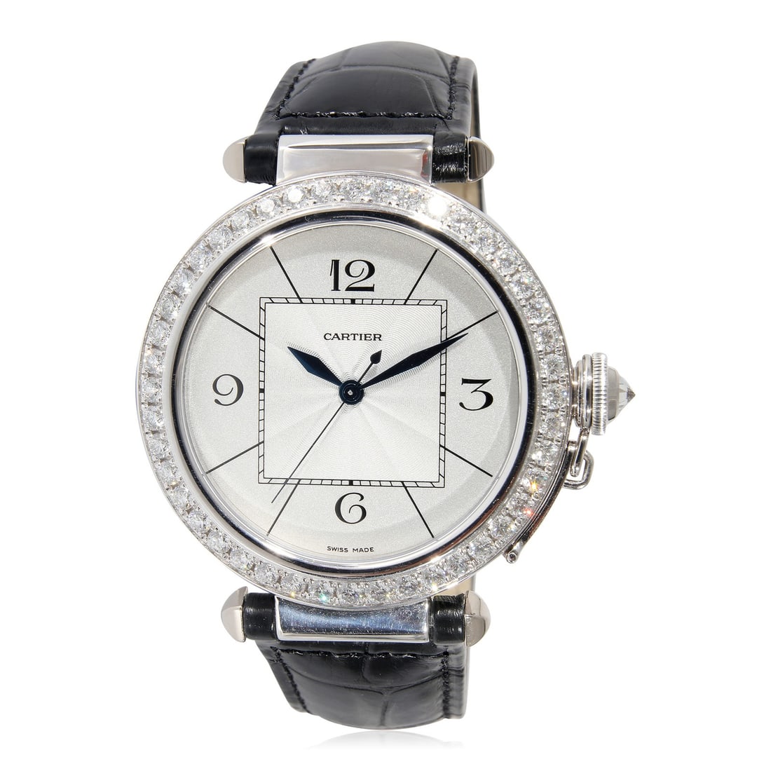 Cartier Pasha de Cartier 18kt White Gold Men's Watch with Diamond Bezel (1 of 6)