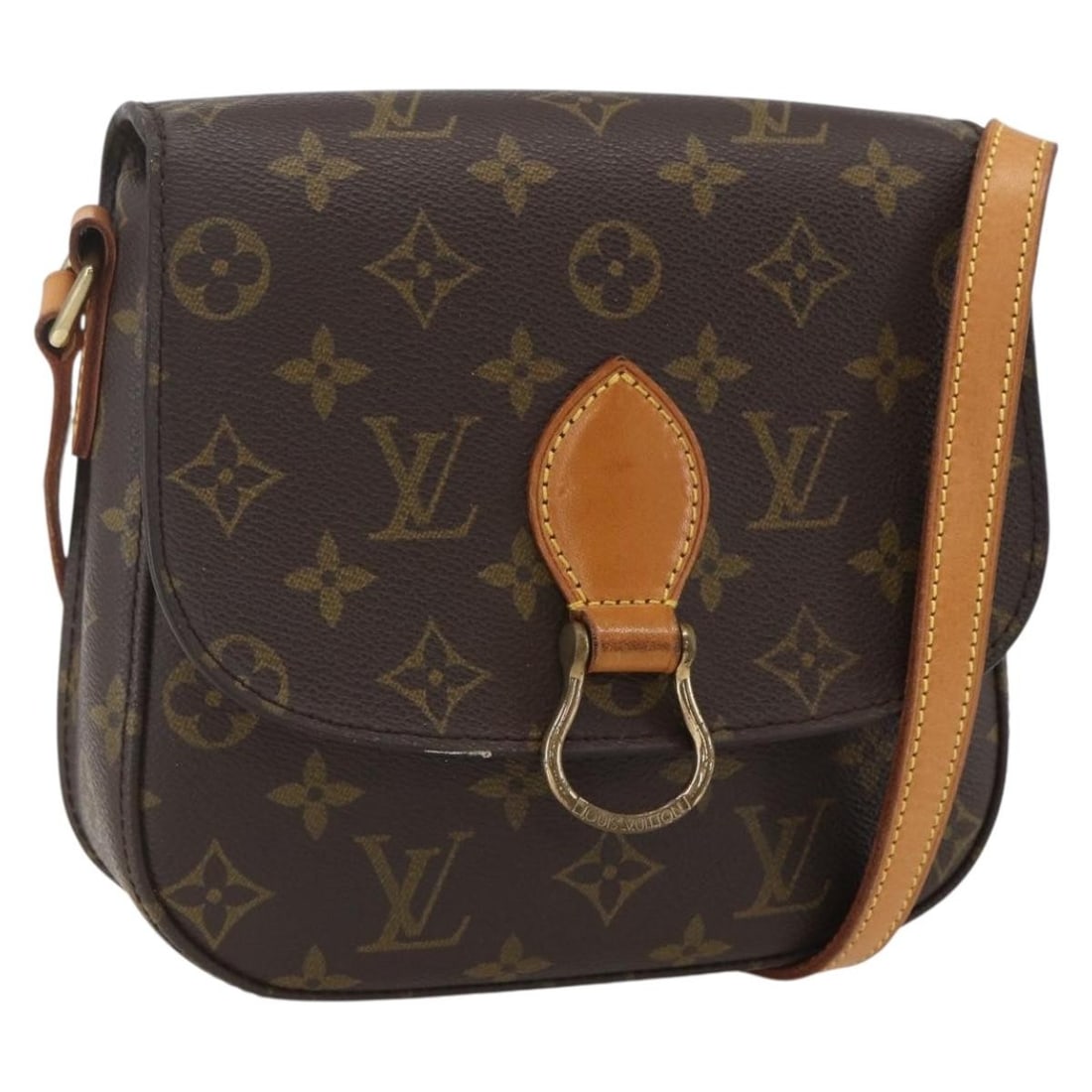 Louis Vuitton Monogram Canvas Saint Cloud MM Shoulder Bag M51243 Germany (1 of 18)