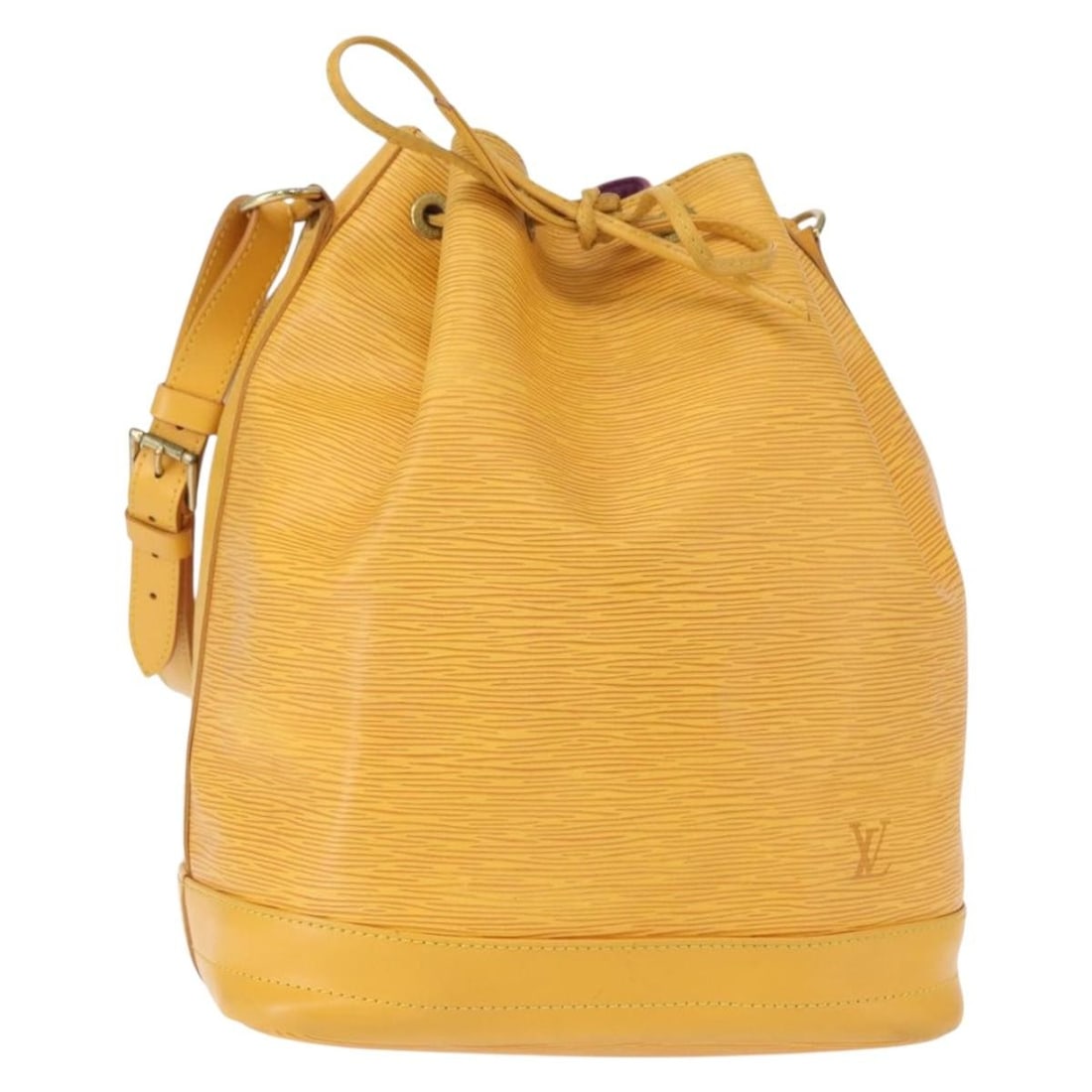 LOUIS VUITTON Epi Leather Noe Shoulder Bag Tassili Yellow M44009 Auth: LOUIS VUITTON Epi Leather Noe Shoulder Bag Tassili Yellow M44009 Auth This stylish LOUIS VUITTON Epi Noe Shoulder Bag in vibrant Tassili Yellow is crafted from durable Epi Leather, making it a sophist