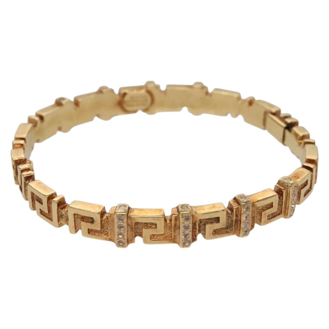 Gianni Versace Gold Metal Bangle Bracelet Authentic Italy (1 of 9)