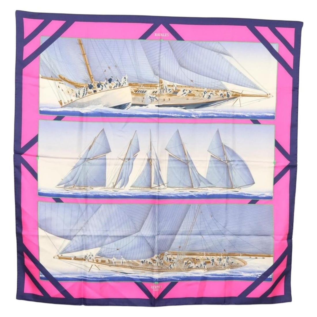 Blue Carre 90 silk scarf by Hermes for women (1 of 1)