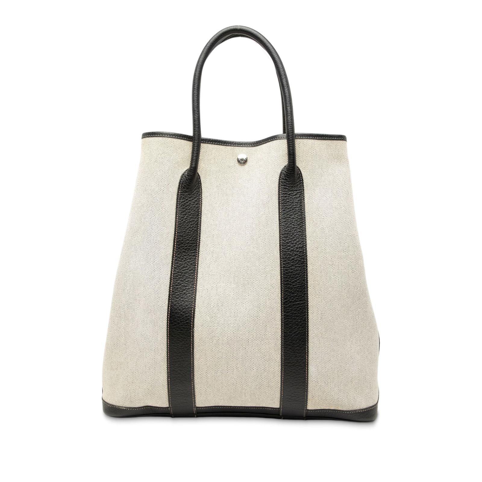 Hermes Garden File 37 Tote in Toile Canvas and Buffalo Leather (1 of 7)