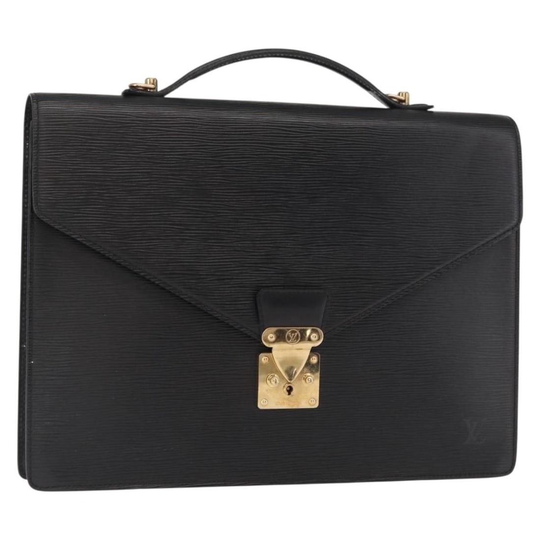 Louis Vuitton Black Epi Leather M54462 Porte Documents Bandouliere Briefcase (1 of 18)