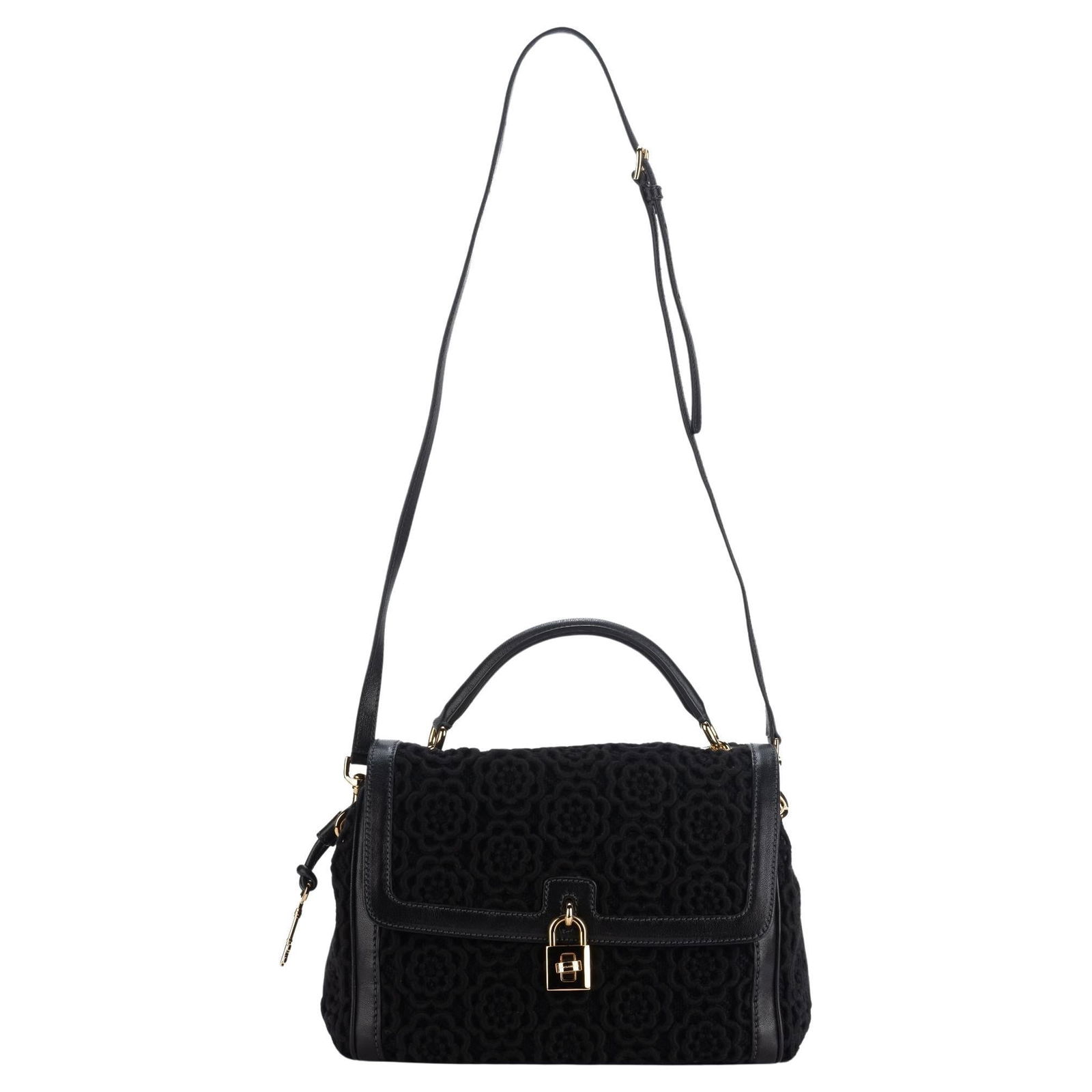 Dolce & Gabbana Black Macrame Bag with Handle and Strap (1 of 16)