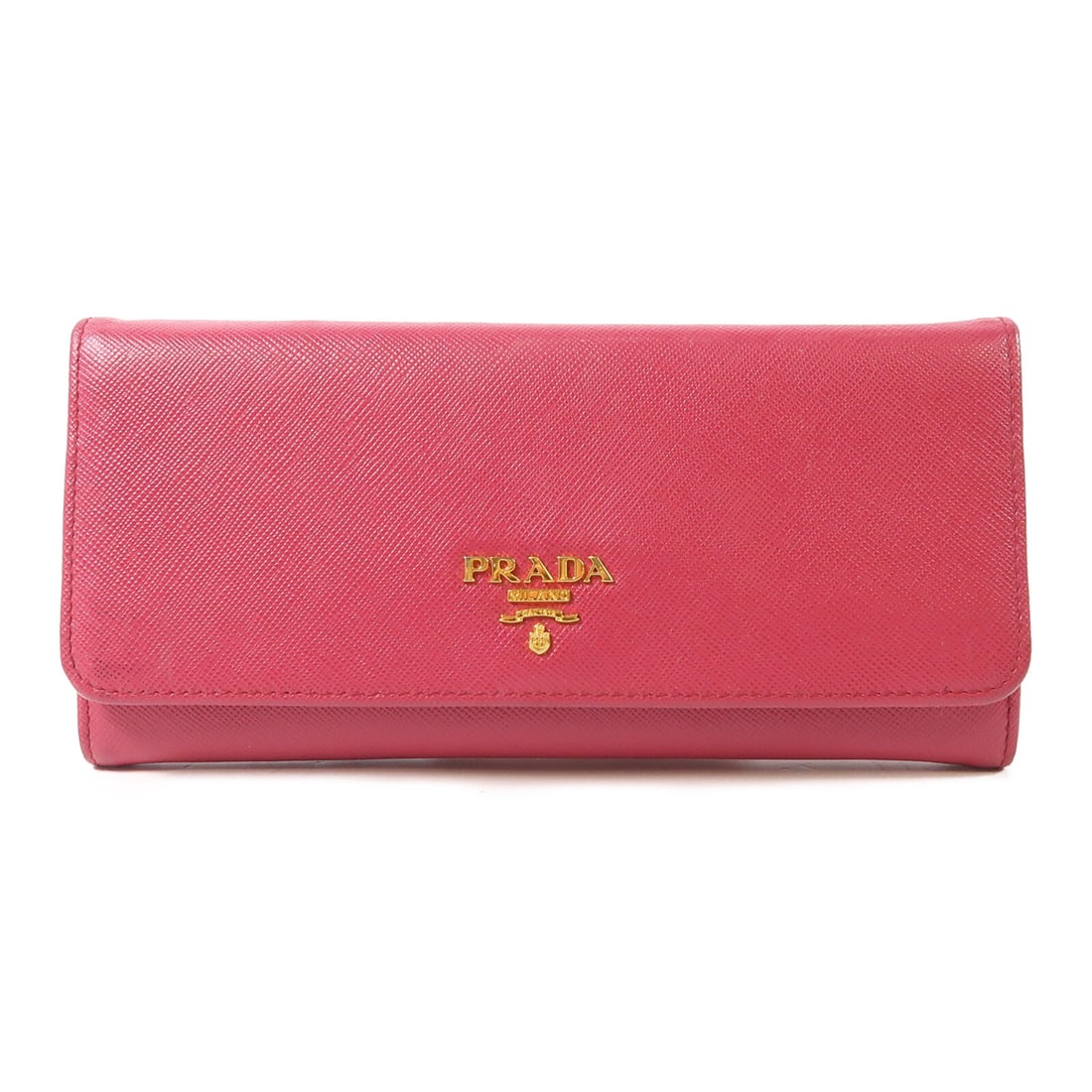 PRADA Double Sided Long Wallet Red Calfskin Leather GHW (1 of 18)