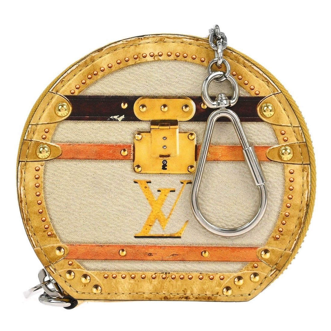 Beige Micro Boite Chapeau Coin Pouch by Louis Vuitton (1 of 1)