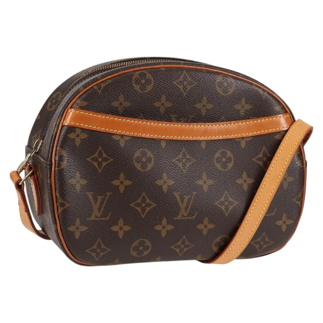 LOUIS VUITTON Monogram Blois Shoulder Bag M51221 Made in France: LOUIS VUITTON Monogram Blois Shoulder Bag M51221 Made in France This LOUIS VUITTON Monogram Blois Shoulder Bag (M51221) is a stylish accessory crafted from durable Monogram Canvas, showcasing the icon
