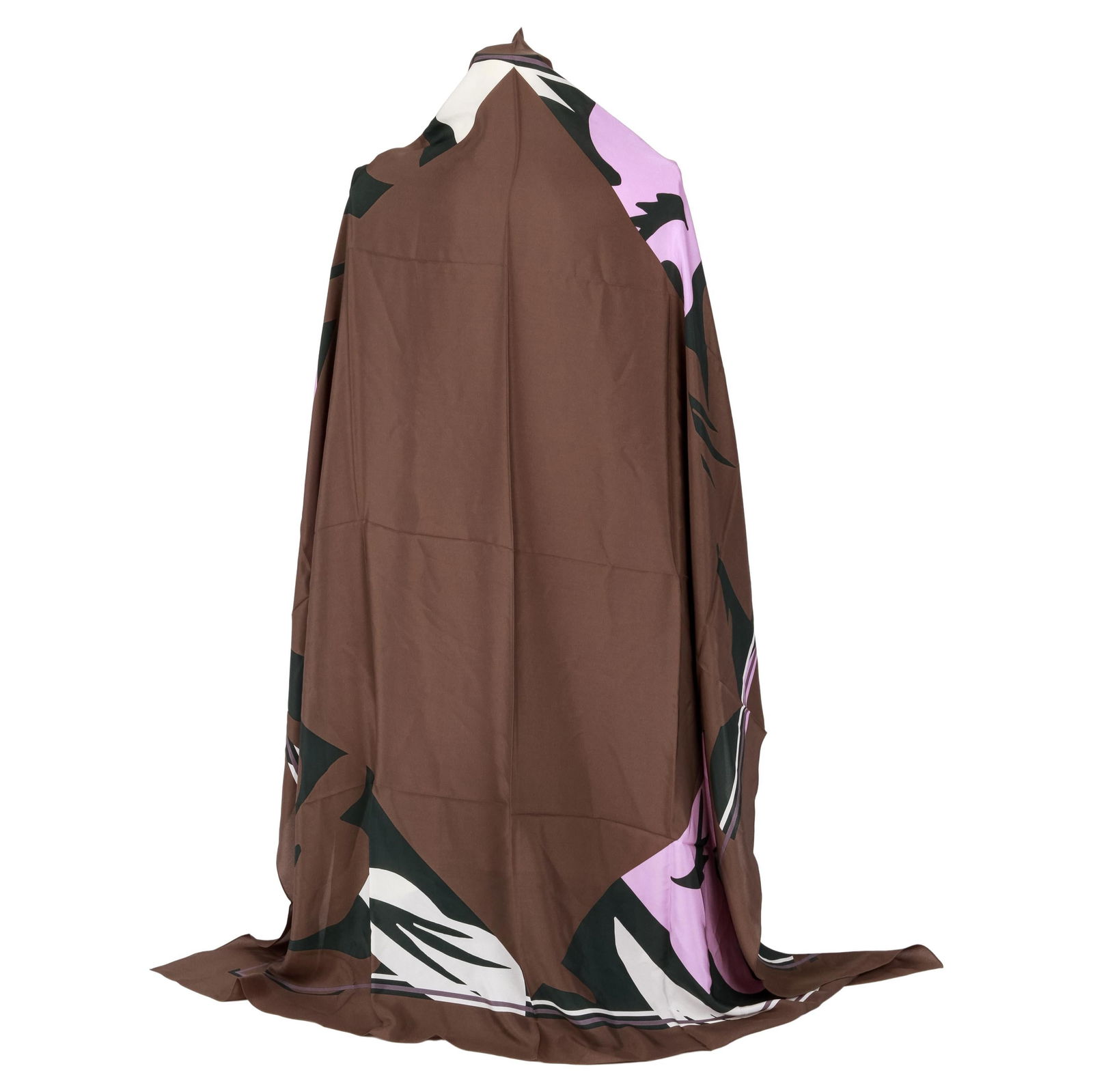 Christian Dior 100% Silk Oversize Shawl 54" Abstract Design (1 of 8)