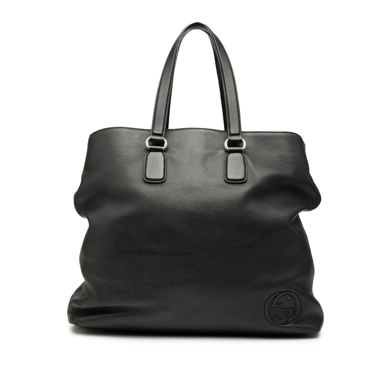 Gucci Black Leather Soho Open Tote with Interior Pockets (1 of 7)