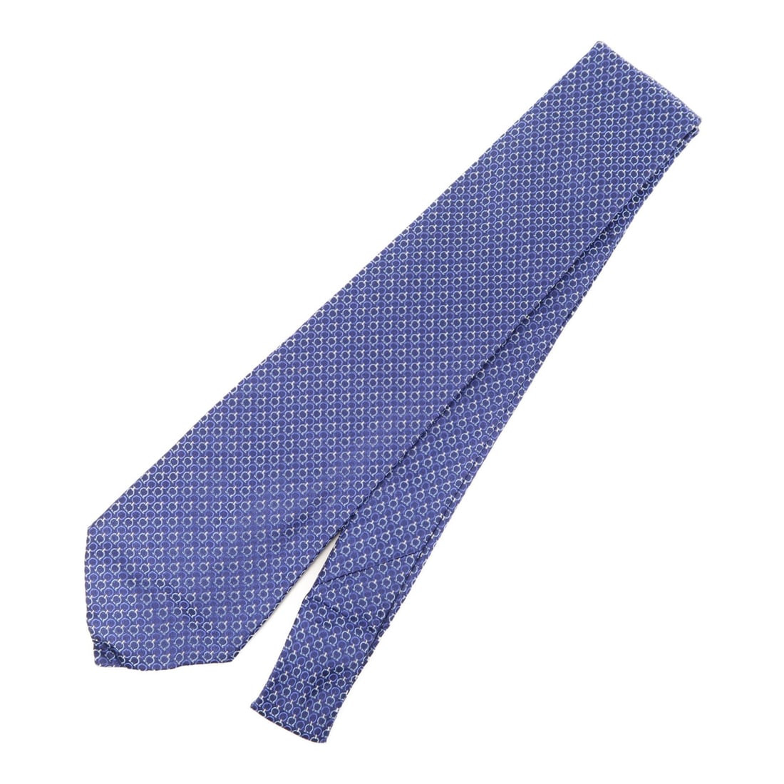 Salvatore Ferragamo Blue Silk Necktie Made in Italy (1 of 9)