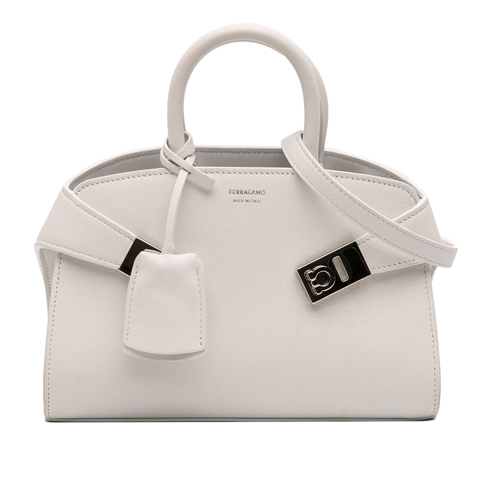 Ferragamo Hug XS Calf Leather Satchel with Detachable Strap (1 of 13)