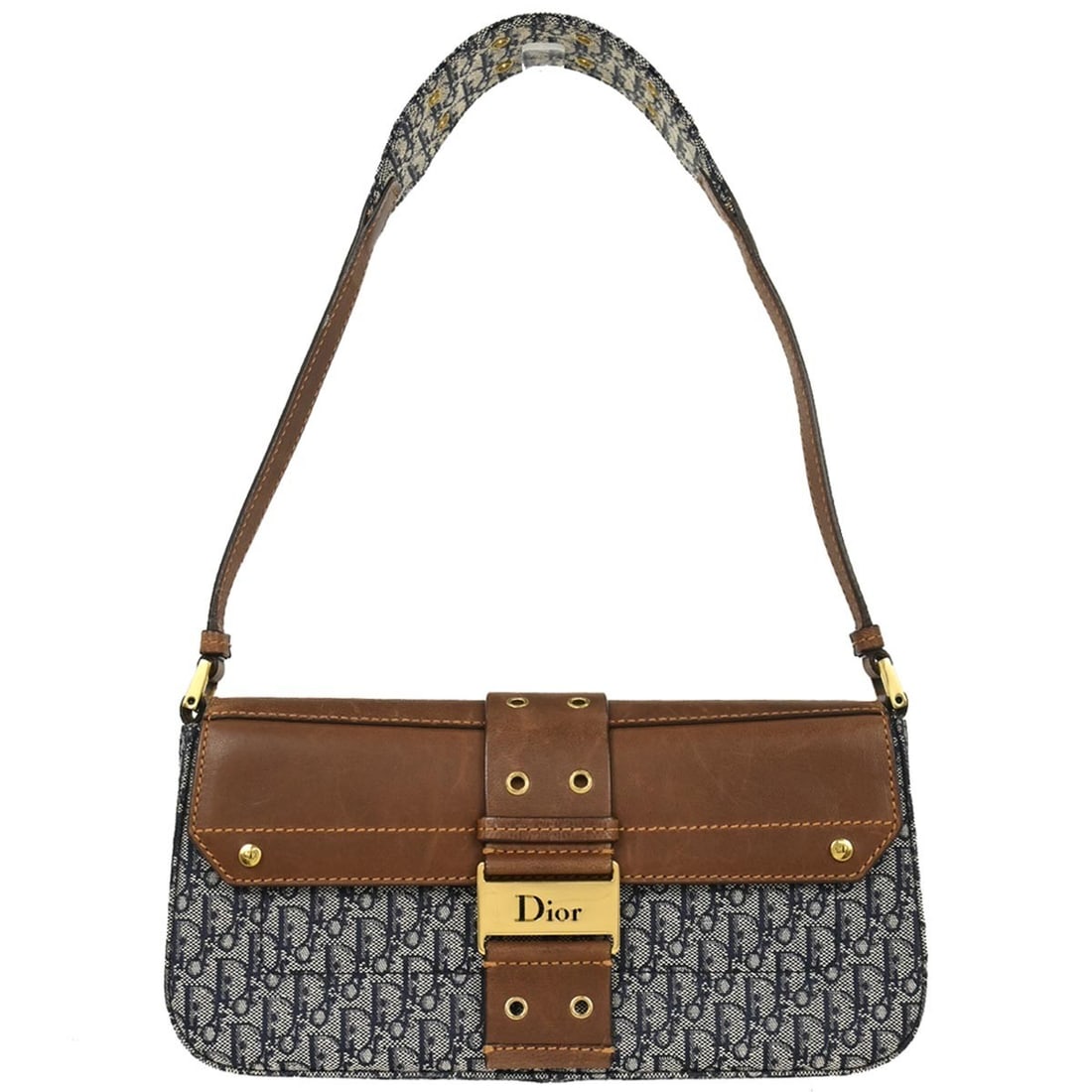 Christian Dior Navy Canvas Trotter Handbag BOB0023 Italy: Christian Dior Navy Canvas Trotter Handbag BOB0023 Italy Introducing the Christian Dior Navy Canvas Street Chic Trotter Handbag, a stylish accessory that epitomizes elegance and functionality. This me