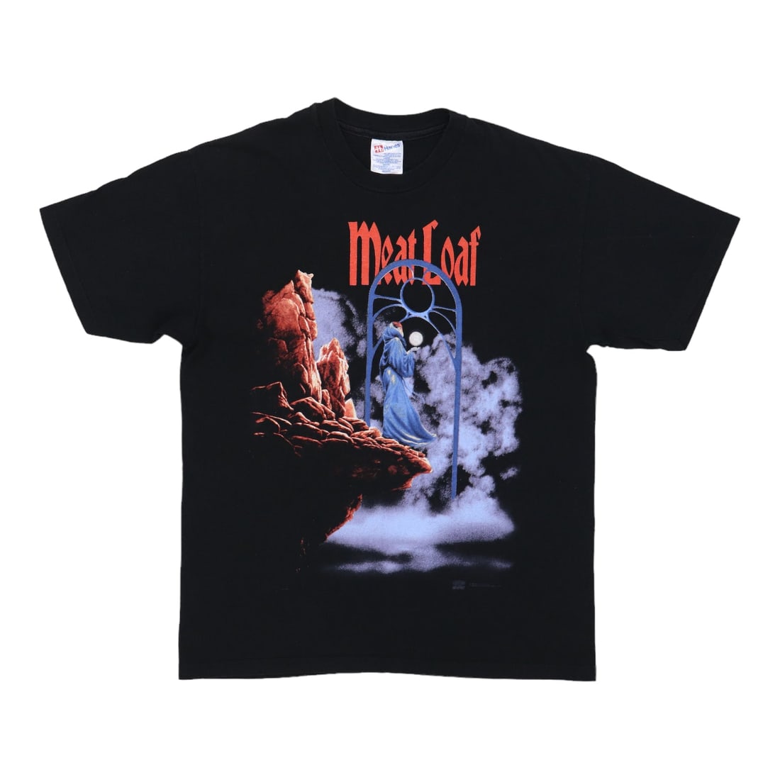 Vintage 1994 Meat Loaf Black Cotton Shirt with Graphics (1 of 5)