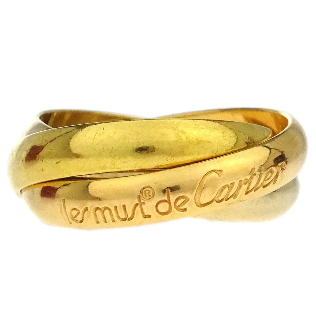 Cartier Trinity Ring 750 Gold Vintage Size #52 #51 (1 of 5)