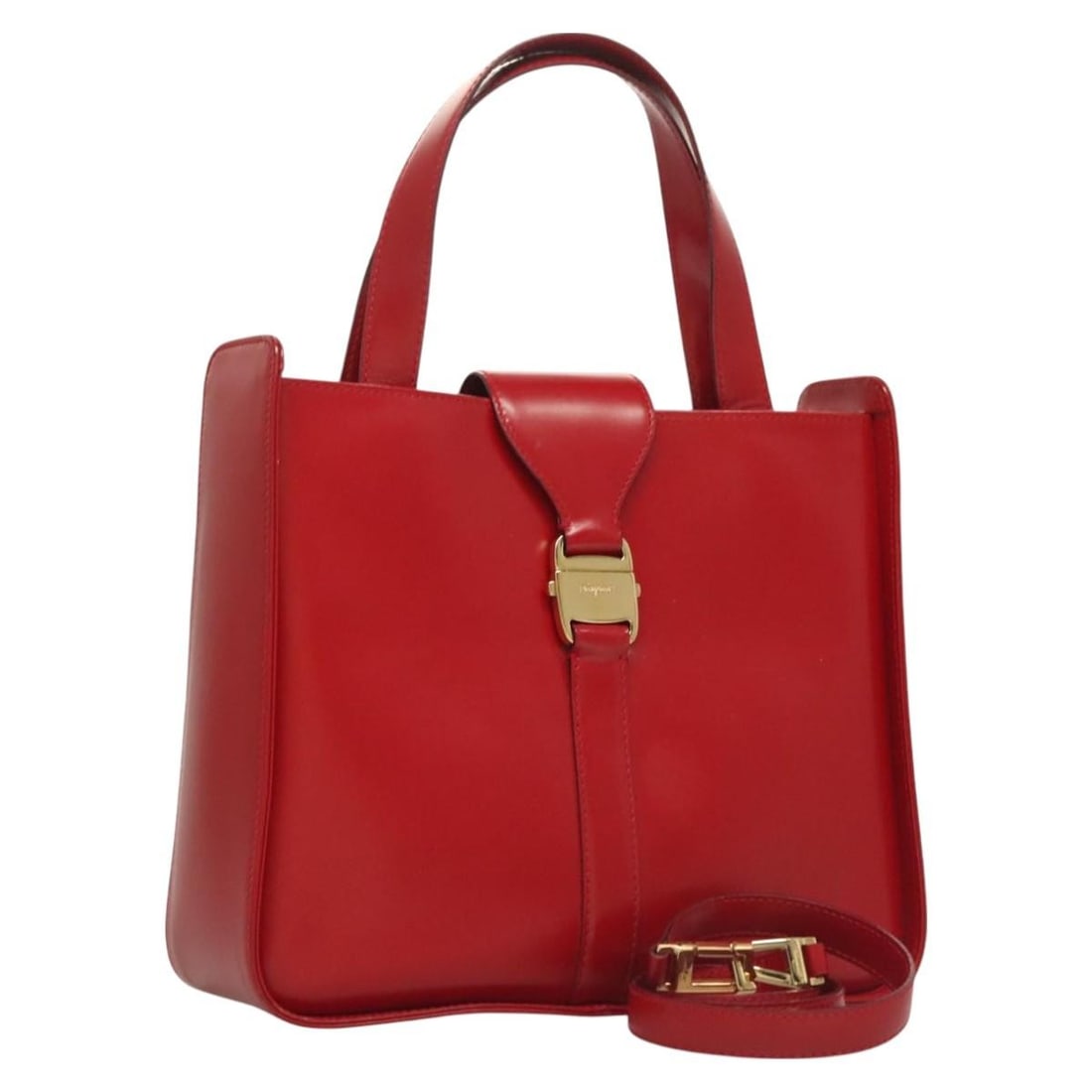 Vala Red Shoulder Bag by Salvatore Ferragamo (1 of 1)