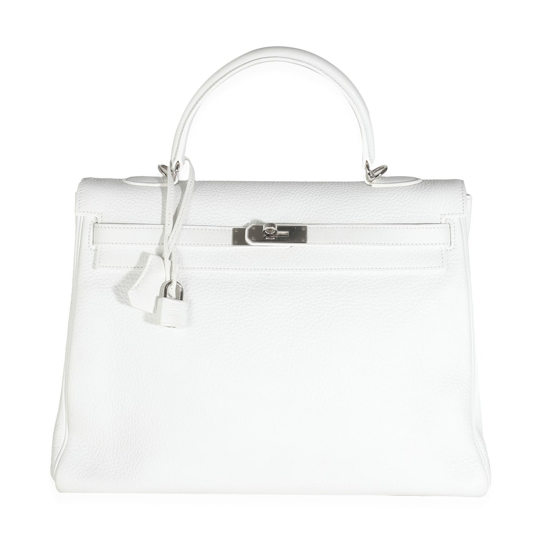 Hermes Retourne Kelly 35 White Togo Leather Handbag with Accessories (1 of 8)