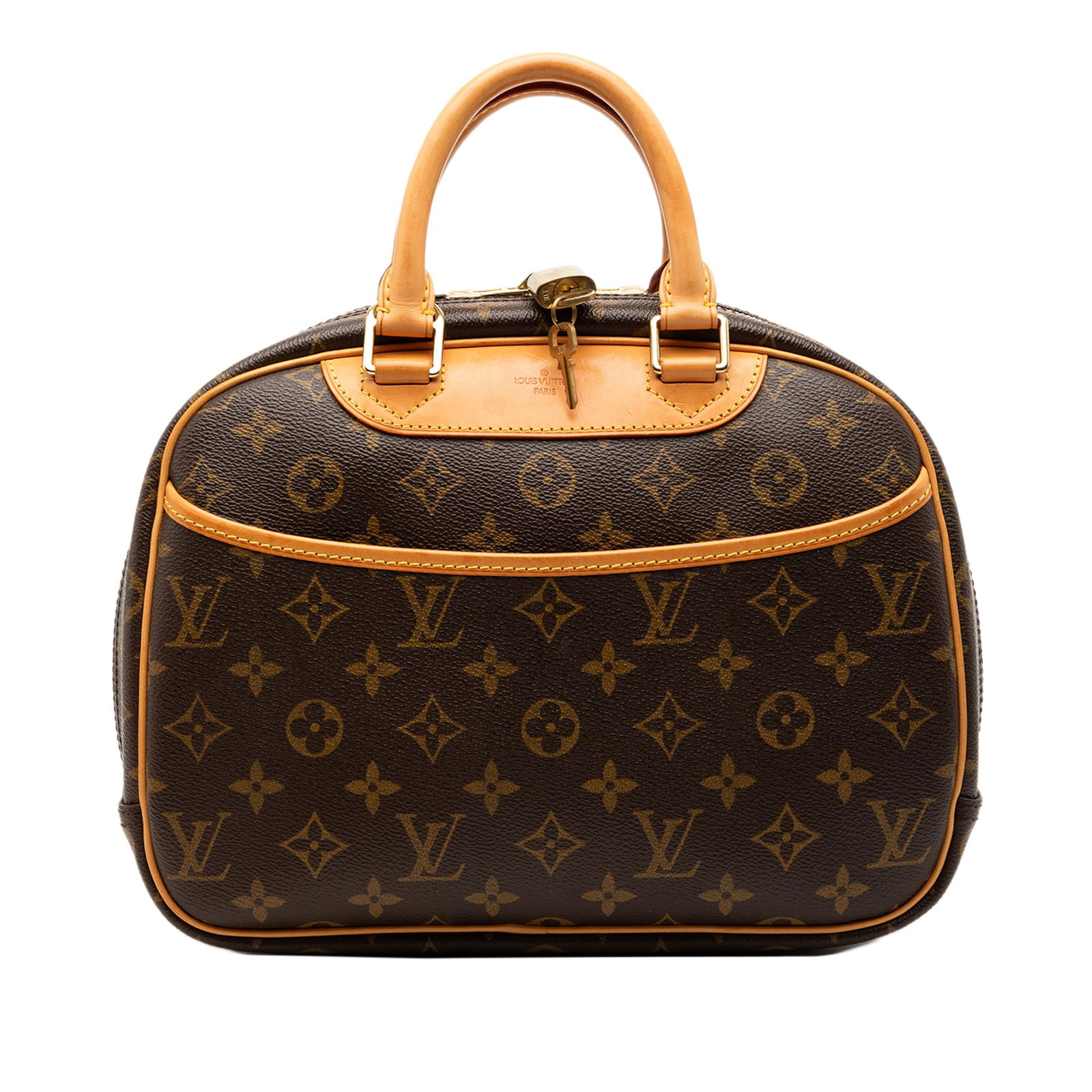 Louis Vuitton Trouville Monogram Canvas Handbag with Vachetta Leather Trim (1 of 8)