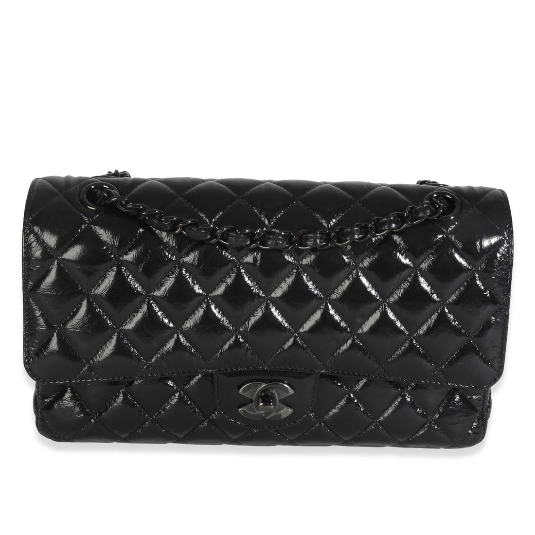 Chanel Medium Classic Double Flap Bag So Black Quilted Calfskin 2019 (1 of 9)