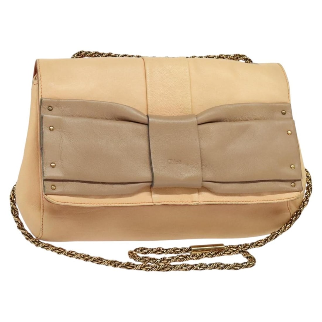 Chloe Beige Vintage Chain Flap Shoulder Bag (1 of 1)