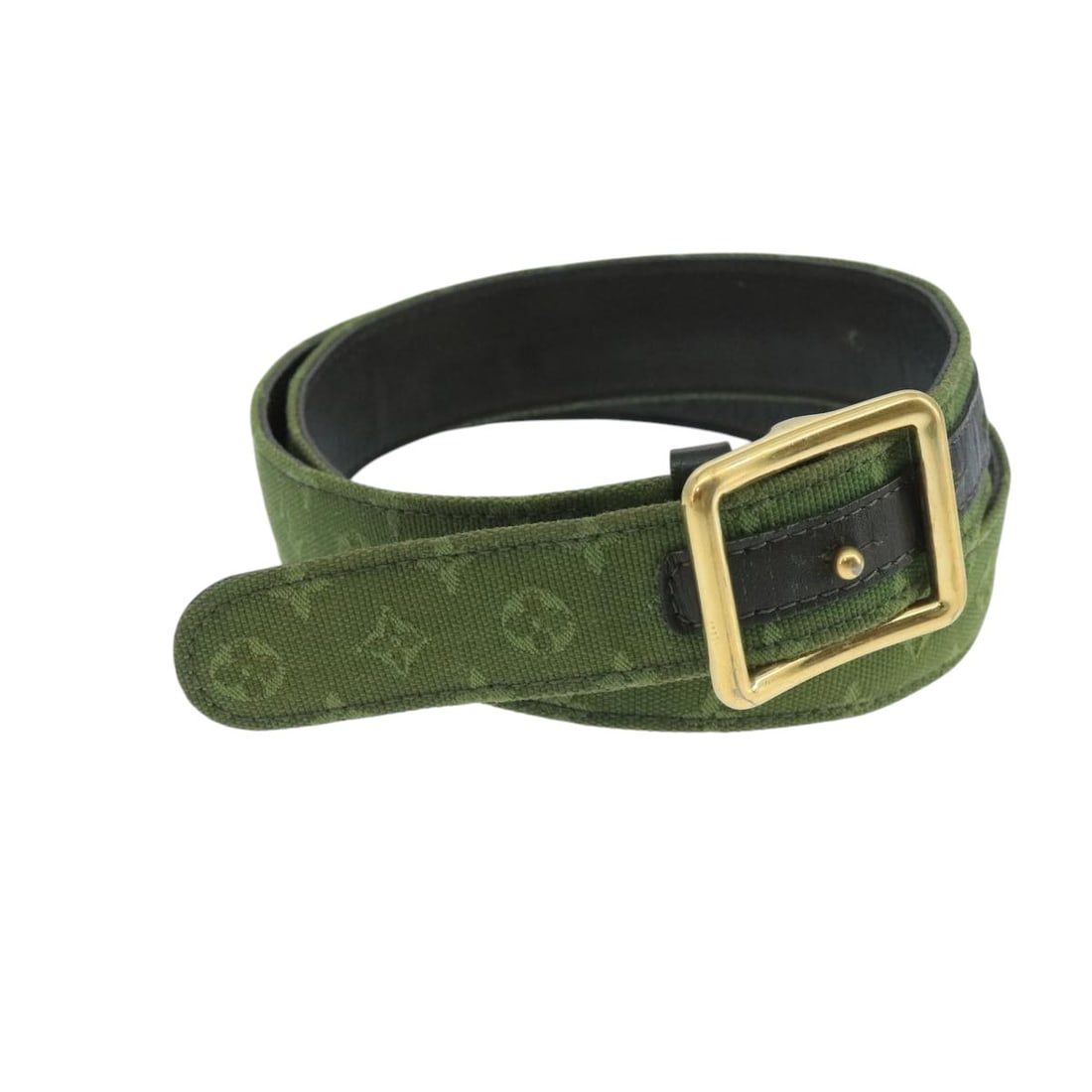 LOUIS VUITTON Monogram Mini Ceinture Belt 36.6in TST Khaki Auth SR0071: LOUIS VUITTON Monogram Mini Ceinture Belt 36.6in TST Khaki Auth SR0071 Discover the elegance of the LOUIS VUITTON Monogram Mini Ceinture Belt, a stylish accessory crafted from Monogram Mini Canvas in